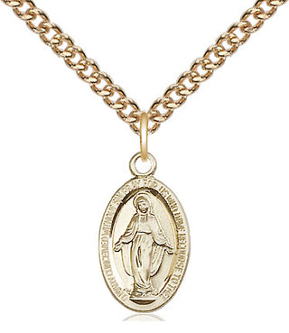 14kt Gold Miraculous Medal