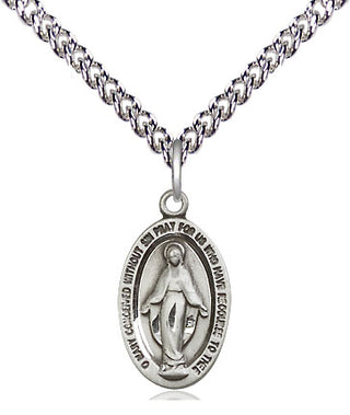 Sterling Silver Miraculous Medal Religious Jewelry