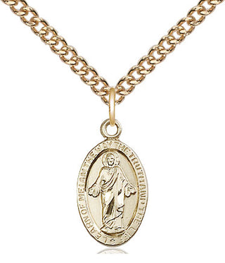 14kt Gold Filled Scapular Medal Religious Jewelry