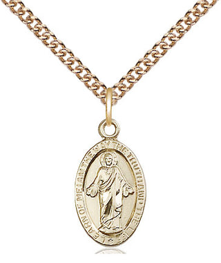 14kt Gold Scapular Medal