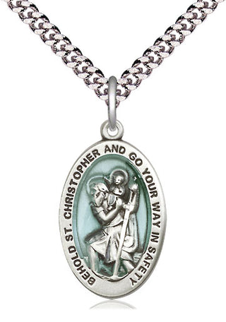 Sterling Silver Saint Christopher Medal Catholic Jewelry