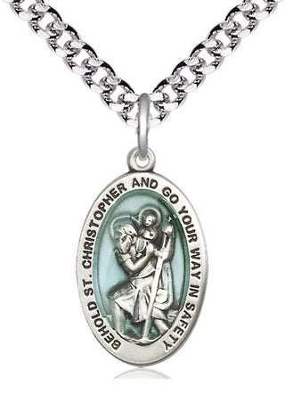 Sterling Silver Saint Christopher Medal Catholic Jewelry