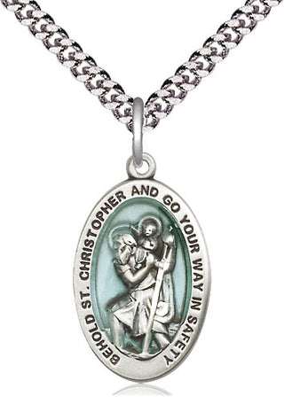 Sterling Silver Saint Christopher Medal Catholic Jewelry