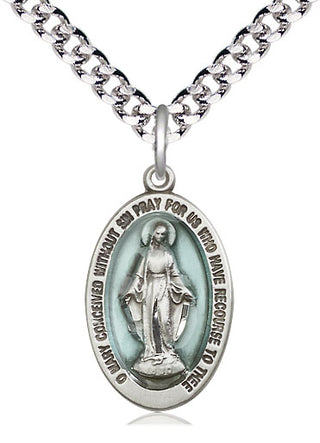 Pewter Miraculous Medal Catholic Jewelry