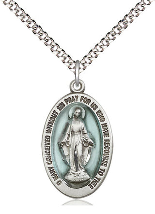 Pewter Miraculous Medal Catholic Jewelry