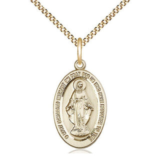 14kt Gold Filled Miraculous Medal Catholic Jewelry