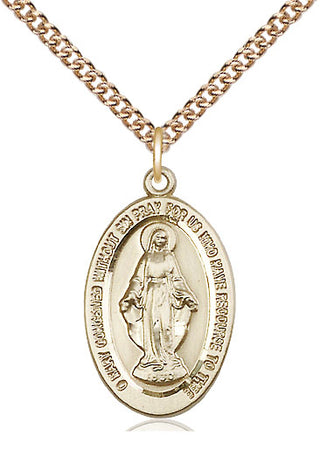 14kt Gold Miraculous Medal