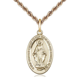 14kt Gold Miraculous Medal