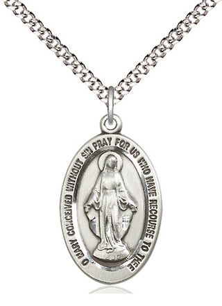 Pewter Miraculous Medal Catholic Jewelry