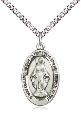 Sterling Silver Miraculous Medal Catholic Jewelry