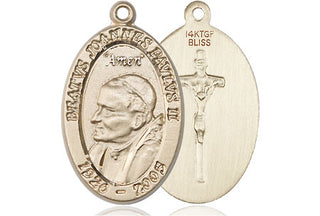 14kt Gold Filled Saint John Paul II Medal