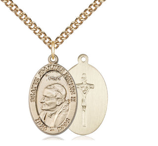 14kt Gold Saint John Paul II Medal