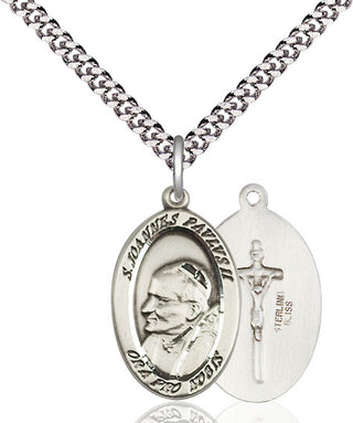 Pewter Saint John Paul II Medal Catholic Jewelry