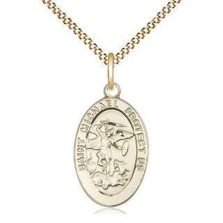 14kt Gold Filled Saint Michael the Archangel Medal Catholic Jewelry