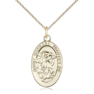 14kt Gold Filled Saint Michael the Archangel Medal Catholic Jewelry