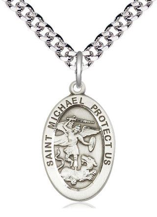 Pewter Saint Michael the Archangel Medal Catholic Jewelry