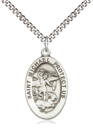 Pewter Saint Michael the Archangel Medal Catholic Jewelry