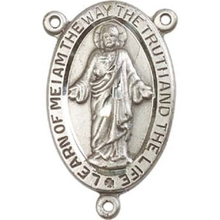 Sterling Silver Scapular Rosary Center