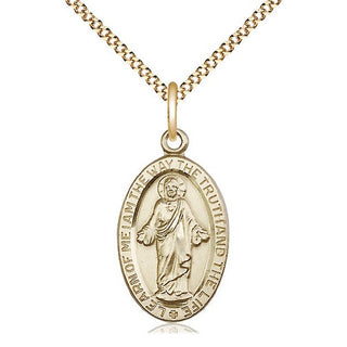 14kt Gold Filled Scapular Medal Catholic Jewelry