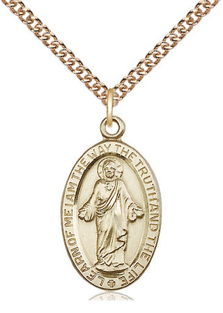 14kt Gold Filled Scapular Medal Catholic Jewelry