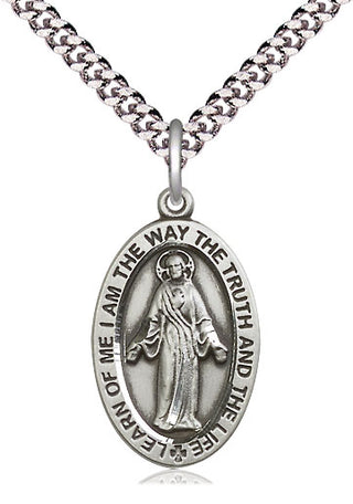 Pewter Scapular Medal Catholic Jewelry