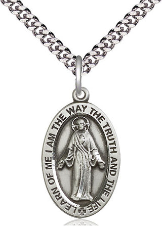 Pewter Scapular Medal Catholic Jewelry