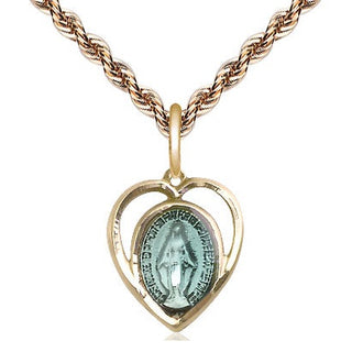 14kt Gold Filled Miraculous Medal Religious and Catholic Jewelry