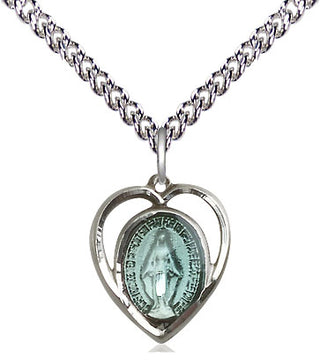 Sterling Silver Miraculous Medal Religious and Catholic Jewelry