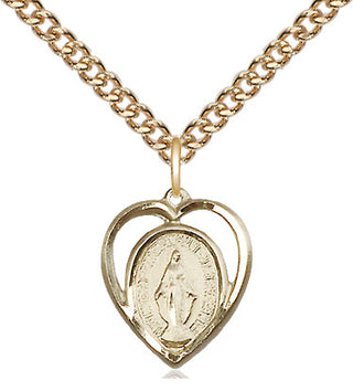 14kt Gold Miraculous Medal