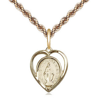 14kt Gold Miraculous Medal