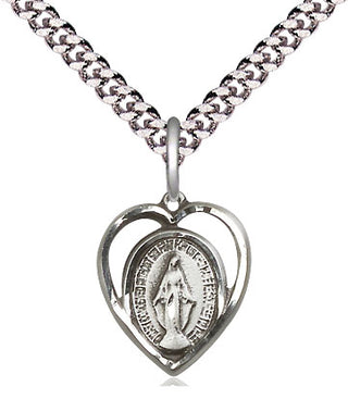 Pewter Miraculous Medal Religious and Catholic Jewelry