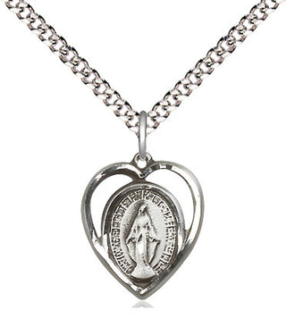 Sterling Silver Miraculous Medal Religious and Catholic Jewelry