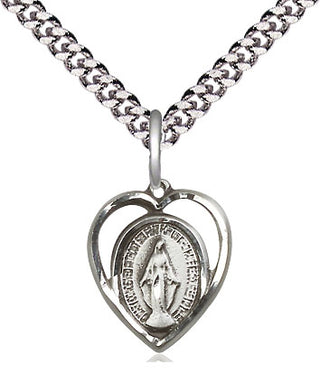 Sterling Silver Miraculous Medal Religious and Catholic Jewelry
