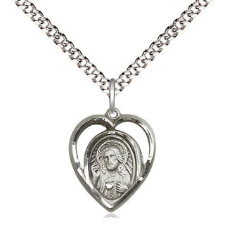 Sterling Silver Scapular Medal Religious and Catholic Jewelry