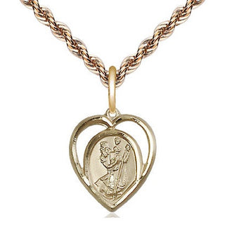 14kt Gold Filled Saint Christopher Medal Religious and Catholic Jewelry