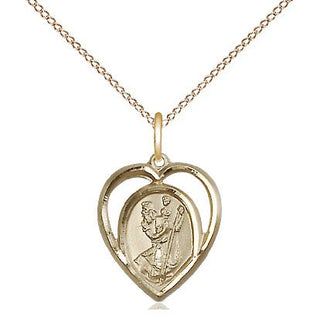 14kt Gold Saint Christopher Medal