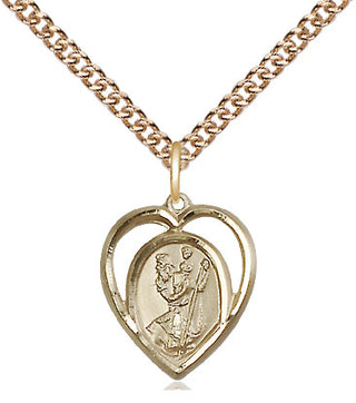 14kt Gold Saint Christopher Medal