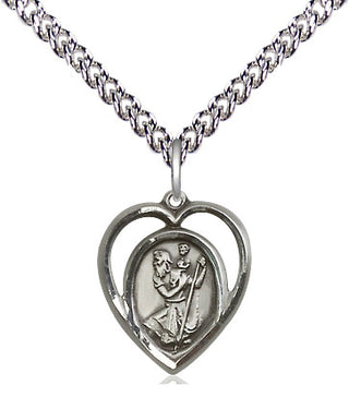 Sterling Silver Saint Christopher Medal Religious and Catholic Jewelry