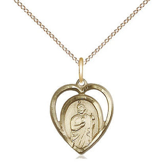 14kt Gold Saint Jude Medal