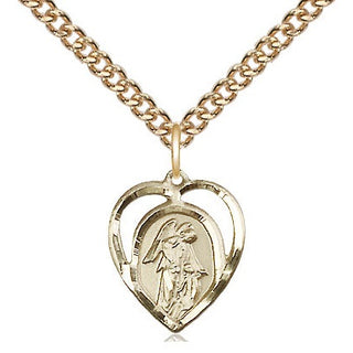 14kt Gold Filled Guardian Angel Medal Religious and Catholic Jewelry