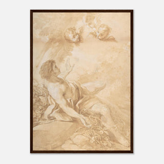 Sepia Figure and Cherubs Framed Print - view 19
