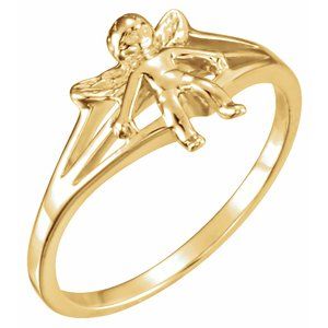 10K Gold Cherub Chastity Ring