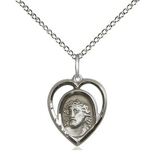 Sterling Silver Ecce Homo Medal Religious and Catholic Jewelry