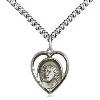 Sterling Silver Ecce Homo Medal Religious and Catholic Jewelry