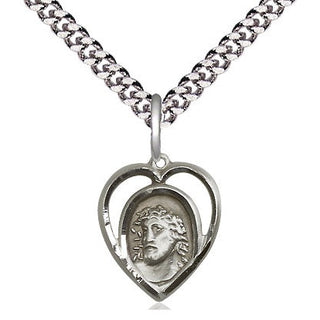 Sterling Silver Ecce Homo Medal Religious and Catholic Jewelry