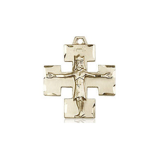 14kt Gold Filled Modern Crucifix Medal