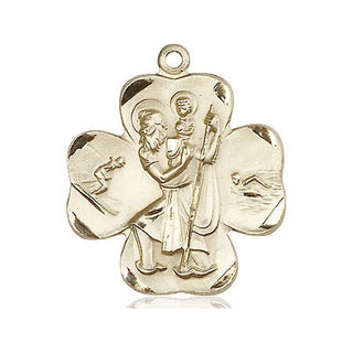 14kt Gold Filled Saint Christopher Medal