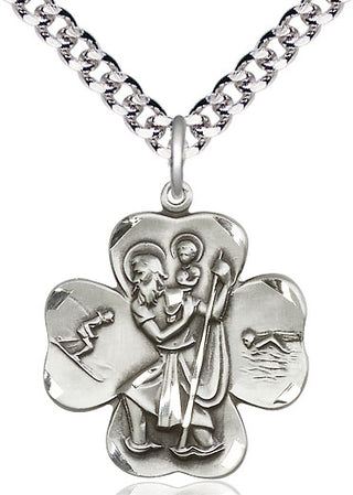 Sterling Silver Saint Christopher Medal Catholic Jewelry