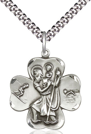 Sterling Silver Saint Christopher Medal Catholic Jewelry
