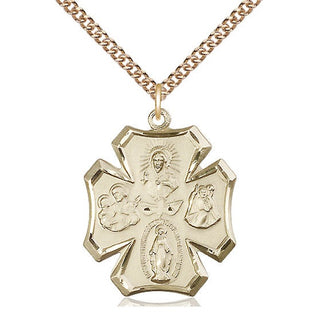 14kt Gold 5-Way Medal